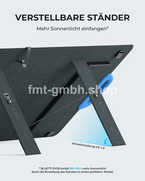 BLUETTI Solar Panel 120W für Tragbare Powerstation - Faltbares Solarmodul